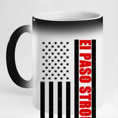 El Paso Strong American Flag 11oz Black Color Changing Mug