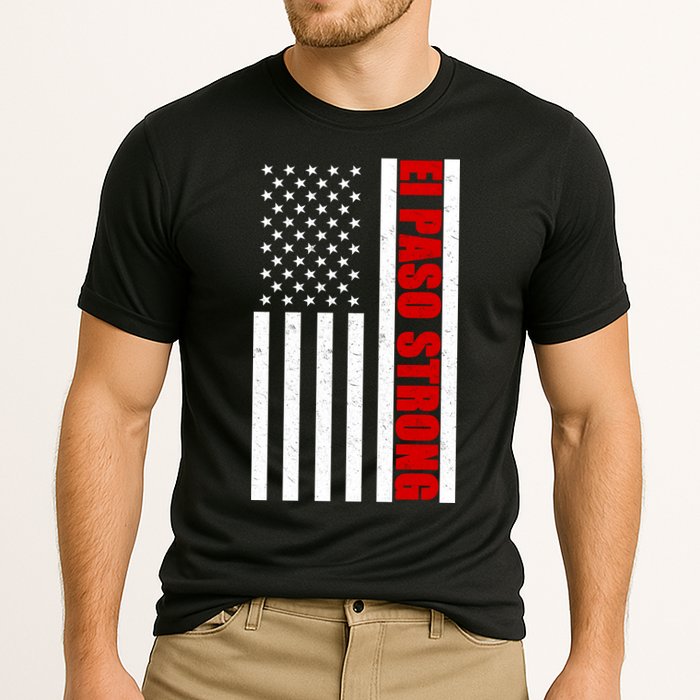 El Paso Strong American Flag Cooling Performance Crew T-Shirt