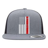 El Paso Strong American Flag Flat Bill Trucker Hat