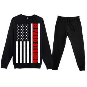 El Paso Strong American Flag Premium Crewneck Sweatsuit Set