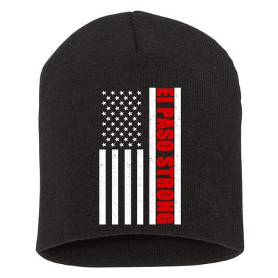 El Paso Strong American Flag Short Acrylic Beanie