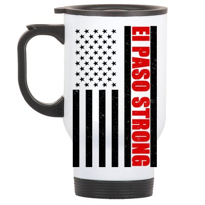 El Paso Strong American Flag Stainless Steel Travel Mug