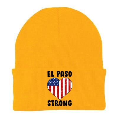 El Paso Strong American Texas Heart Knit Cap Winter Beanie