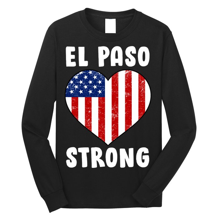 El Paso Strong American Texas Heart Long Sleeve Shirt