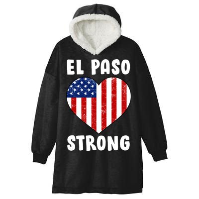 El Paso Strong American Texas Heart Hooded Wearable Blanket