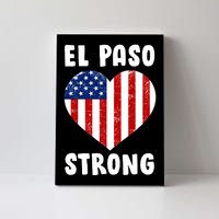 El Paso Strong American Texas Heart Canvas