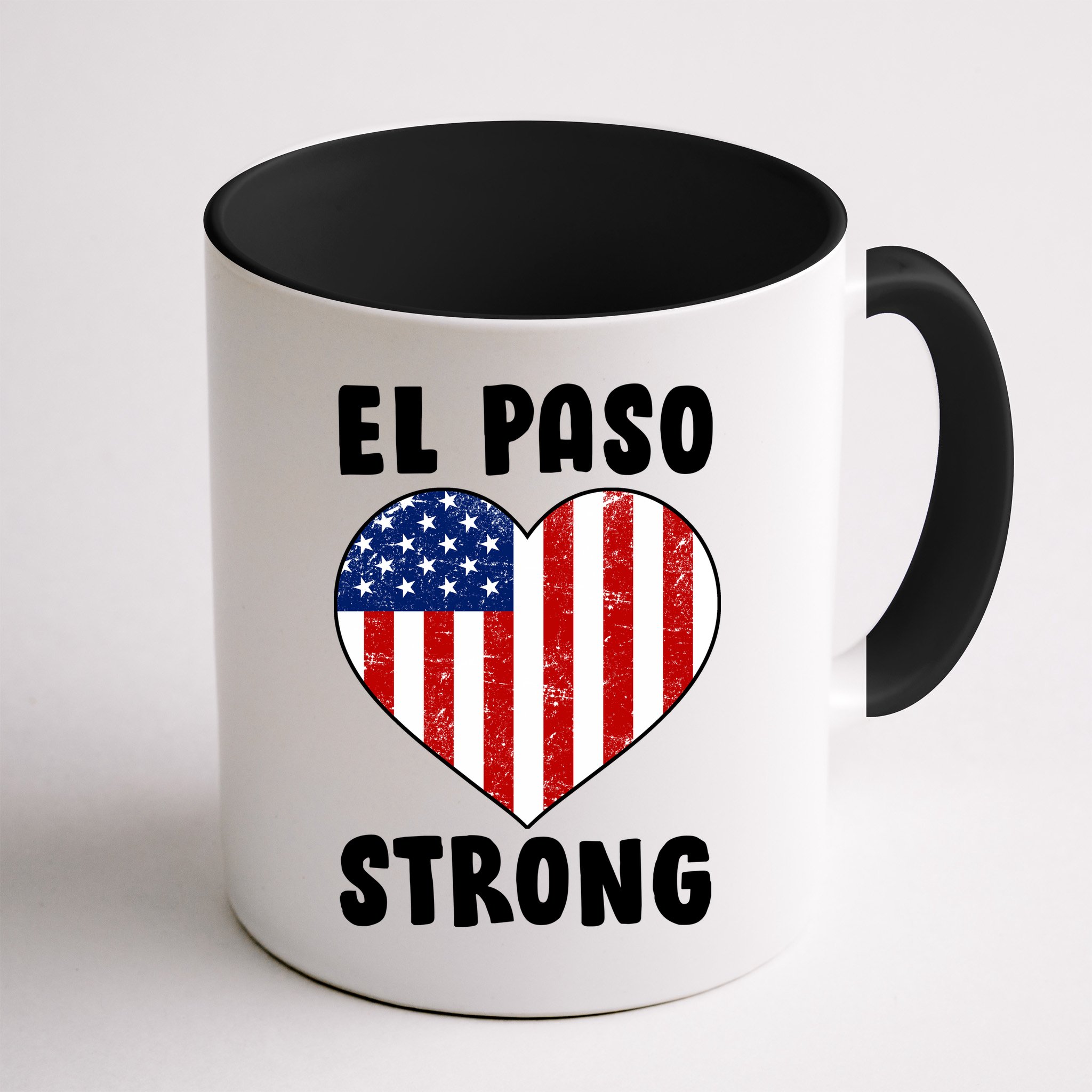 El Paso Strong American Texas Heart Mug