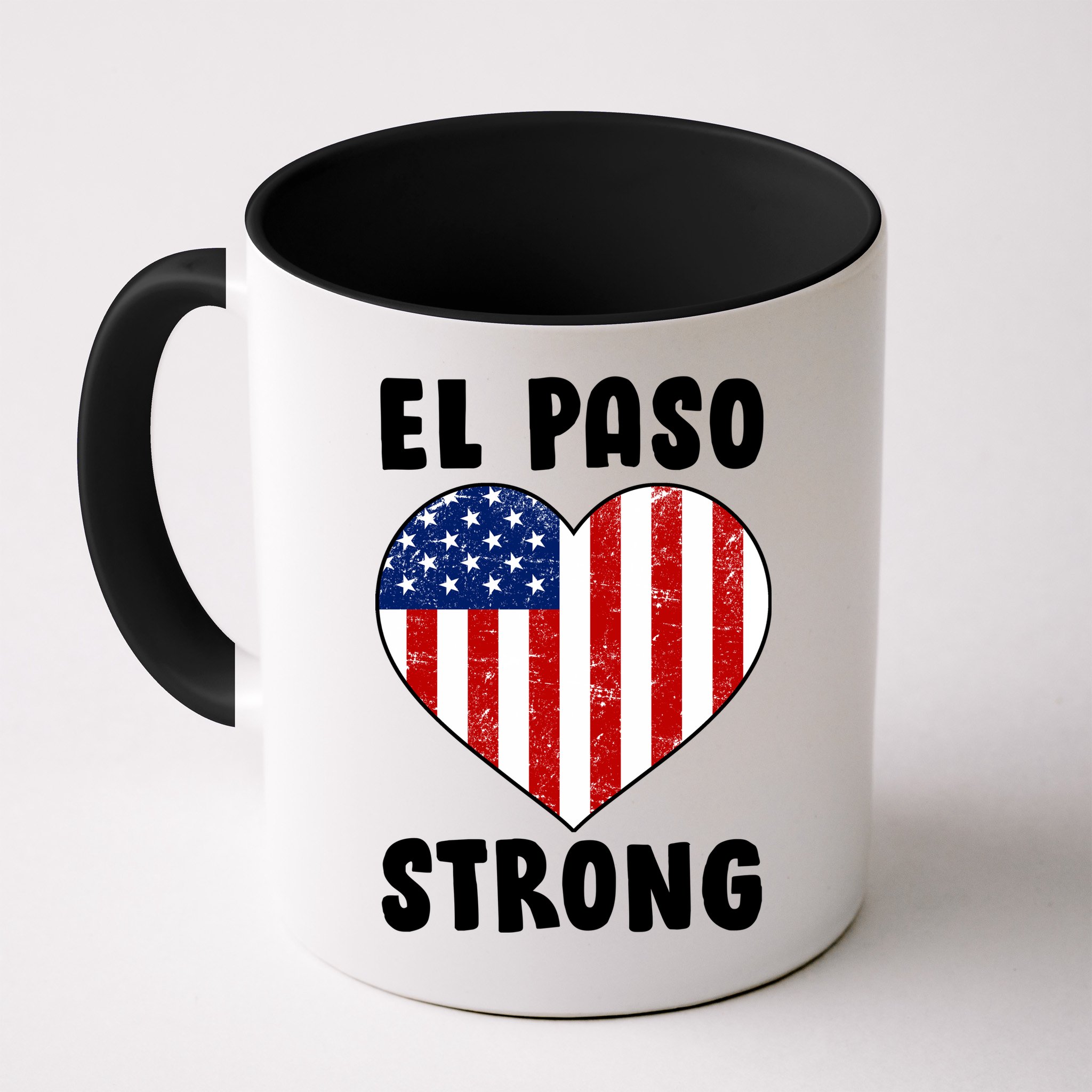 El Paso Strong American Texas Heart Mug
