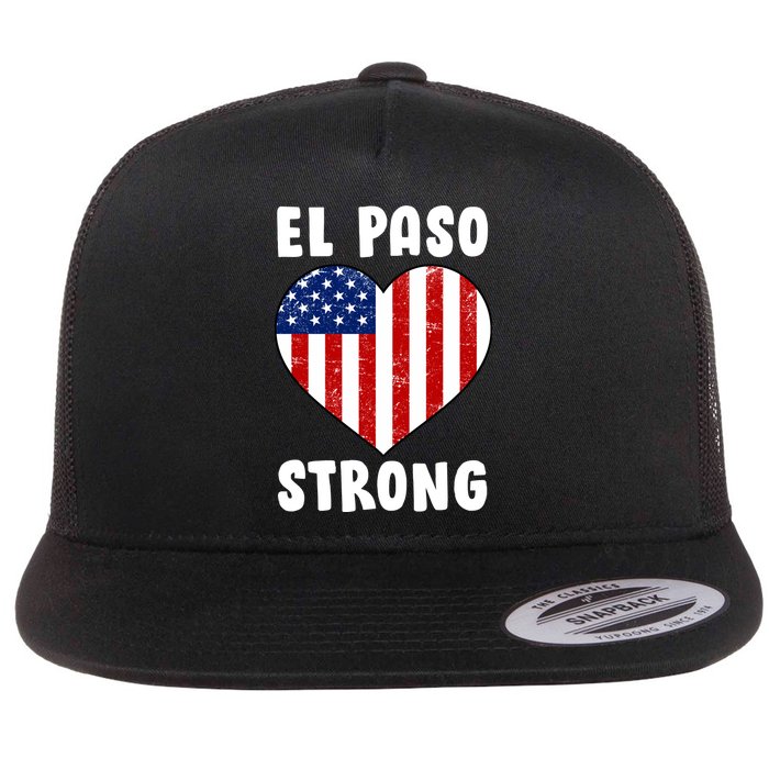 El Paso Strong American Texas Heart Flat Bill Trucker Hat