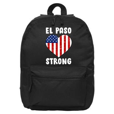 El Paso Strong American Texas Heart 16 in Basic Backpack