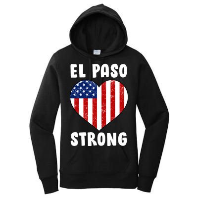 El Paso Strong American Texas Heart Women's Pullover Hoodie