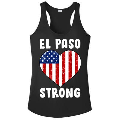 El Paso Strong American Texas Heart Ladies PosiCharge Competitor Racerback Tank