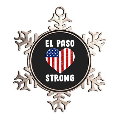 El Paso Strong American Texas Heart Metallic Star Ornament