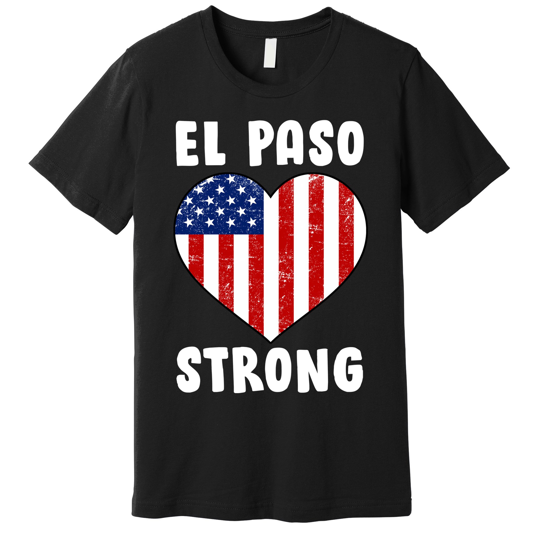 El Paso Strong American Texas Heart Premium T-Shirt