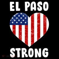 El Paso Strong American Texas Heart Pom Pom 12in Knit Beanie