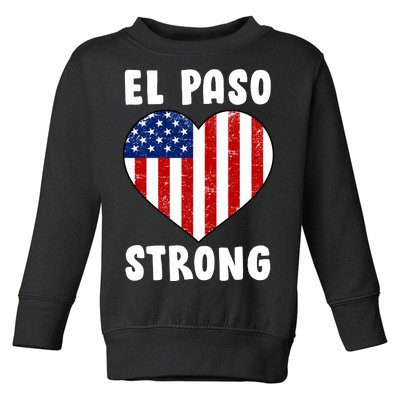 El Paso Strong American Texas Heart Toddler Sweatshirt