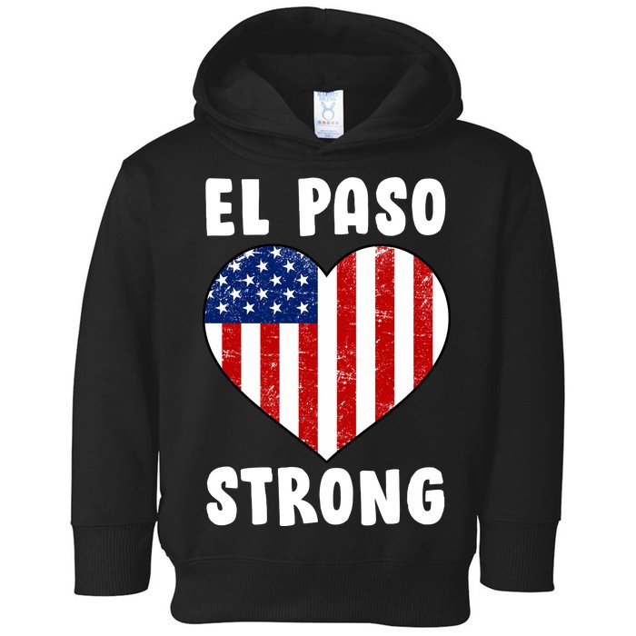 El Paso Strong American Texas Heart Toddler Hoodie