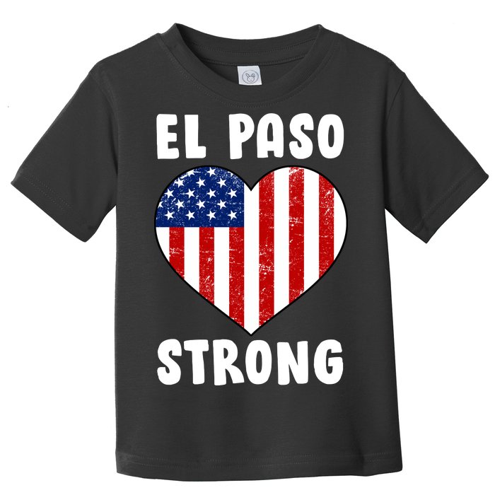 El Paso Strong American Texas Heart Toddler T-Shirt