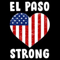 El Paso Strong American Texas Heart Women's Knotted Racerback Tank