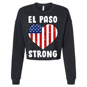 El Paso Strong American Texas Heart Cropped Pullover Crew