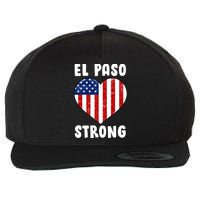 El Paso Strong American Texas Heart Wool Snapback Cap