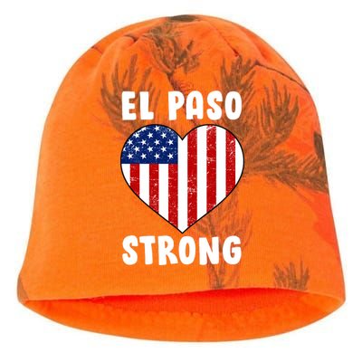 El Paso Strong American Texas Heart Kati - Camo Knit Beanie