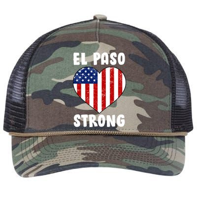 El Paso Strong American Texas Heart Retro Rope Trucker Hat Cap