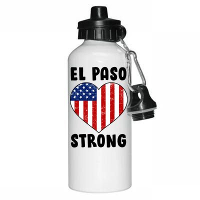 El Paso Strong American Texas Heart Aluminum Water Bottle