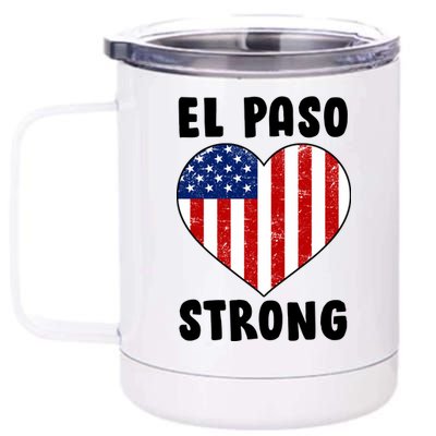 El Paso Strong American Texas Heart 12 oz Stainless Steel Tumbler Cup