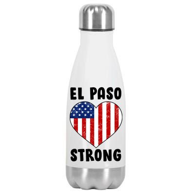 El Paso Strong American Texas Heart Stainless Steel Insulated Water Bottle