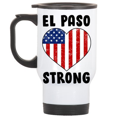 El Paso Strong American Texas Heart Stainless Steel Travel Mug