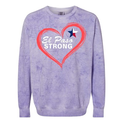 El Paso Strong Heart Texas Star Colorblast Crewneck Sweatshirt