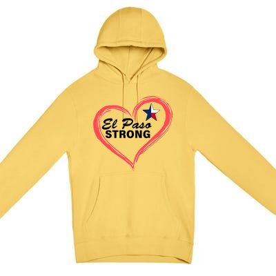 El Paso Strong Heart Texas Star Premium Pullover Hoodie