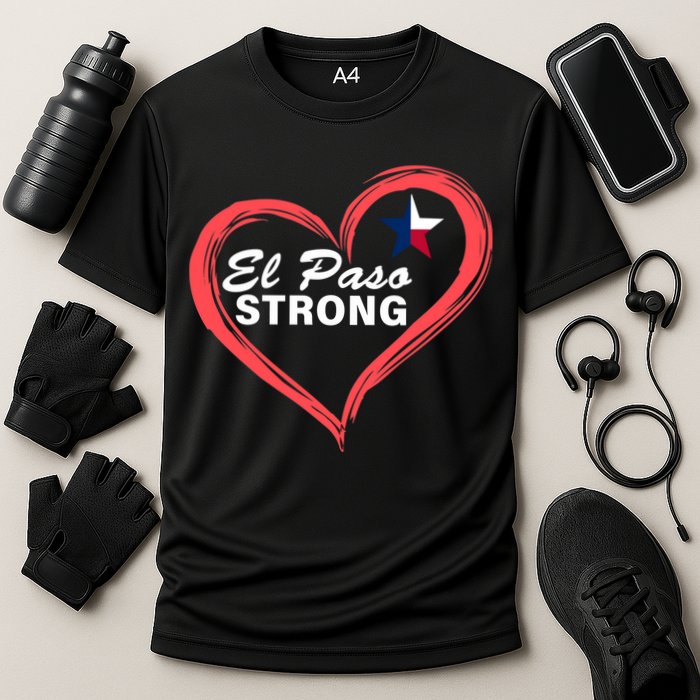 El Paso Strong Heart Texas Star Cooling Performance Crew T-Shirt