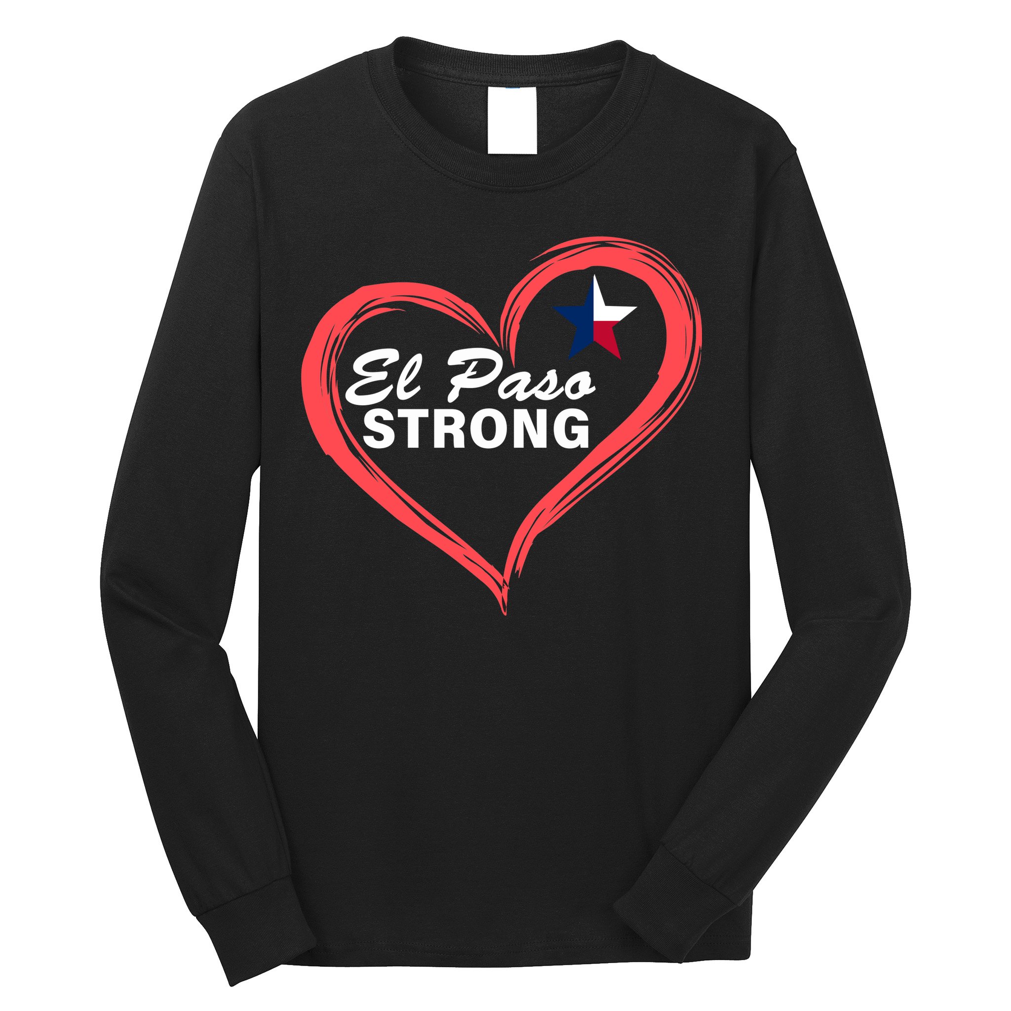 El Paso Strong Heart Texas Star Long Sleeve Shirt