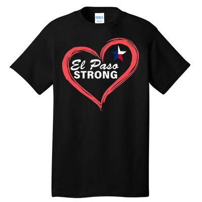 El Paso Strong Heart Texas Star Tall T-Shirt