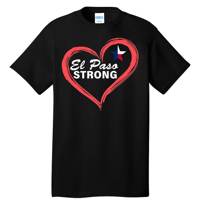 El Paso Strong Heart Texas Star Tall T-Shirt