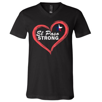 El Paso Strong Heart Texas Star V-Neck T-Shirt