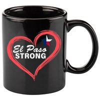 El Paso Strong Heart Texas Star 11oz C Handle Ceramic Mug
