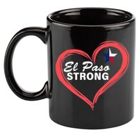 El Paso Strong Heart Texas Star 11oz C Handle Ceramic Mug