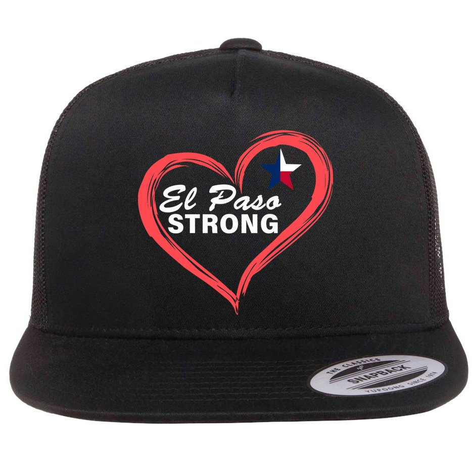 El Paso Strong Heart Texas Star Flat Bill Trucker Hat