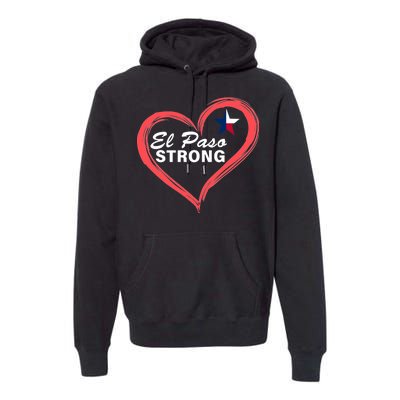 El Paso Strong Heart Texas Star Premium Hoodie