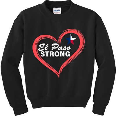El Paso Strong Heart Texas Star Kids Sweatshirt