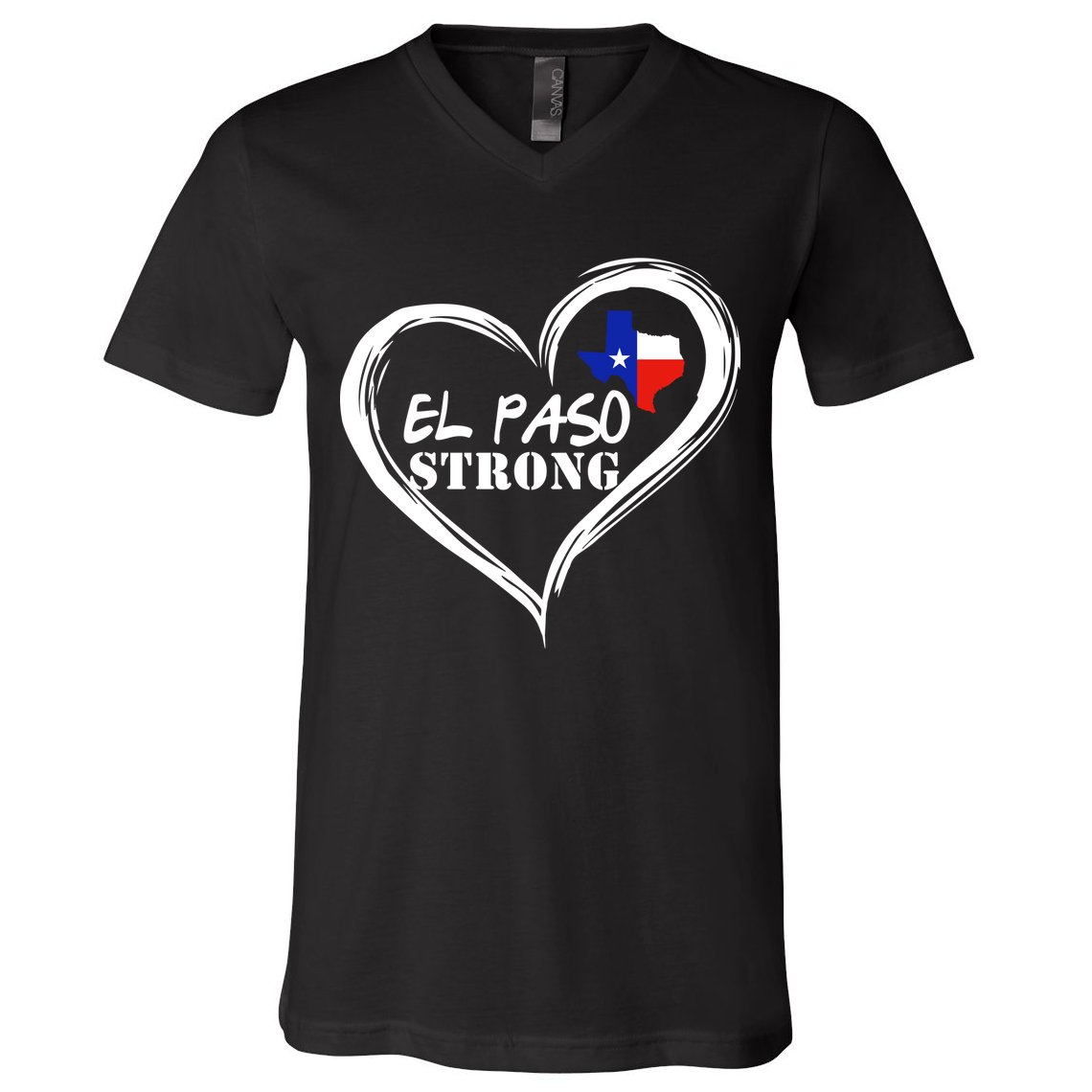 El Paso Strong Support Texas V-Neck T-Shirt