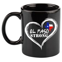 El Paso Strong Support Texas 11oz C Handle Ceramic Mug