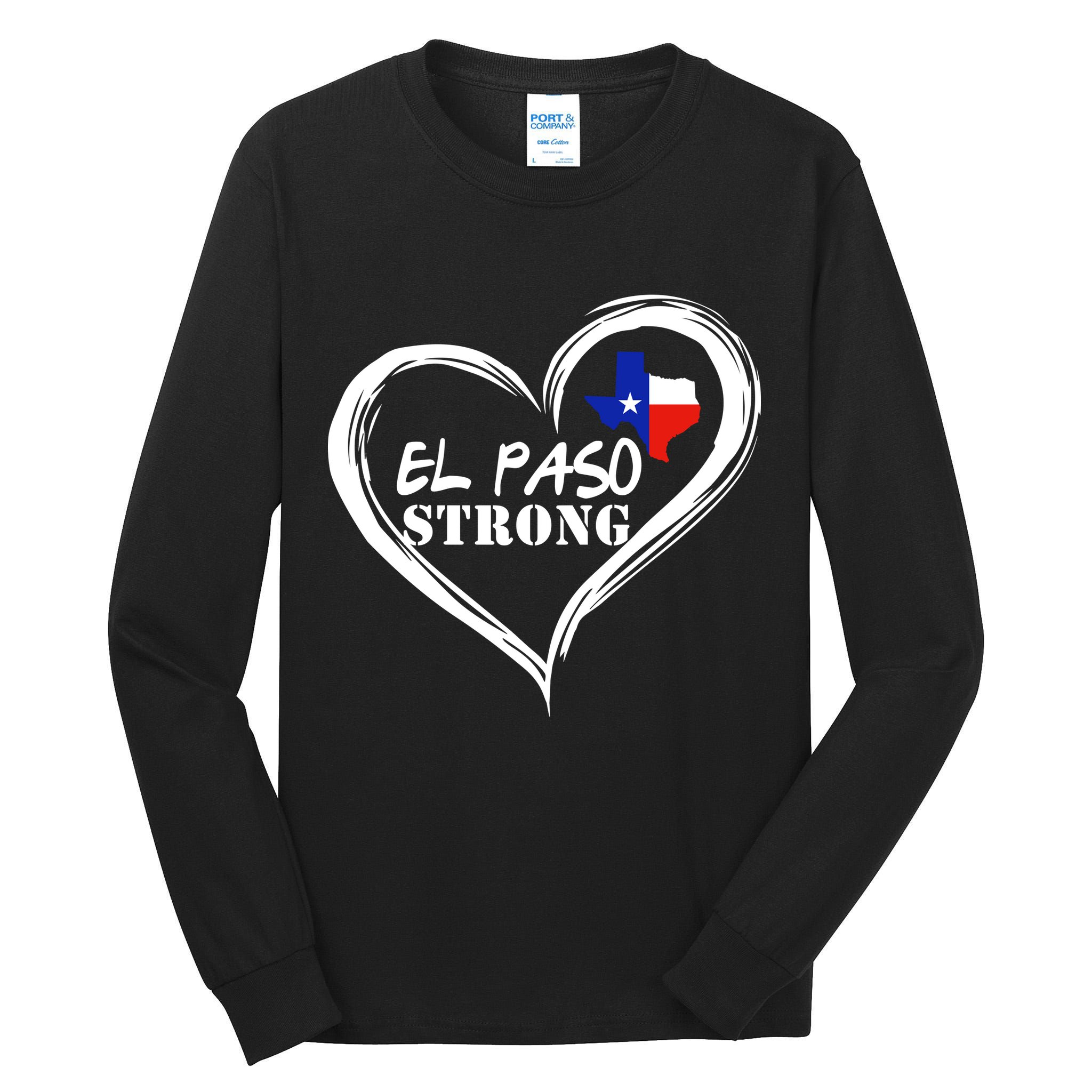 El Paso Strong Support Texas Tall Long Sleeve T-Shirt