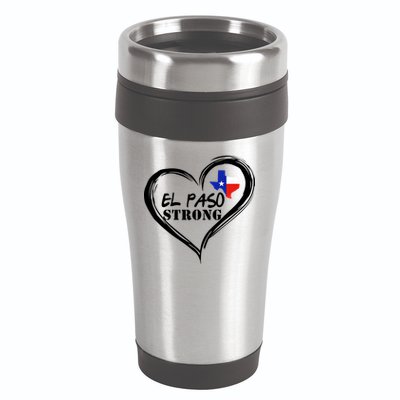 El Paso Strong Support Texas 16oz Travel Tumbler