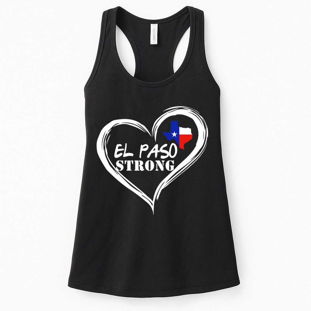El Paso Strong Support Texas Womens Tank Top