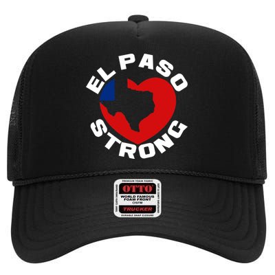 El Paso Strong Texas Heart High Crown Mesh Back Trucker Hat