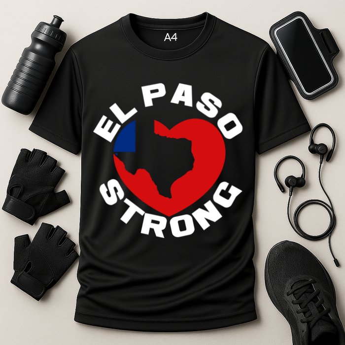 El Paso Strong Texas Heart Cooling Performance Crew T-Shirt